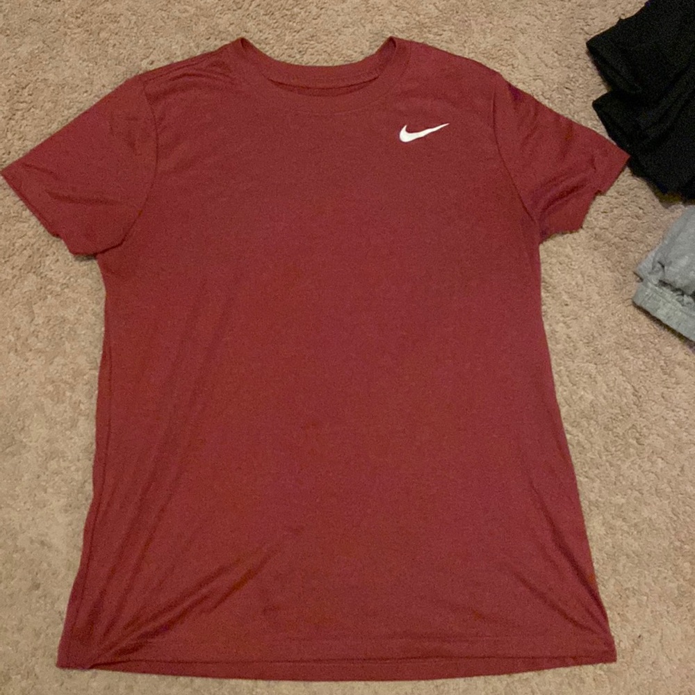 Crimson Nike Dri- fit t-shirt